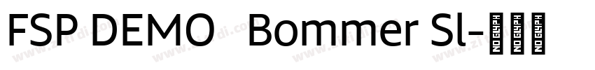 FSP DEMO   Bommer Sl字体转换
